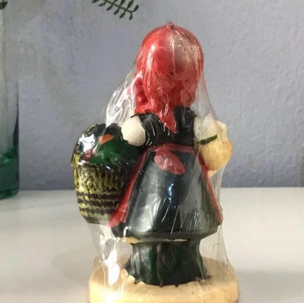 Antika Alman El Boyama & El Yapımı Koleksiyonluk Biblo Mum ~ SIFIR - 8