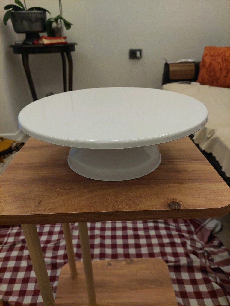 Dönerli Pasta sıvama standı. 30 cm. Sunumluk olarak da kullanılabilir. - 11
