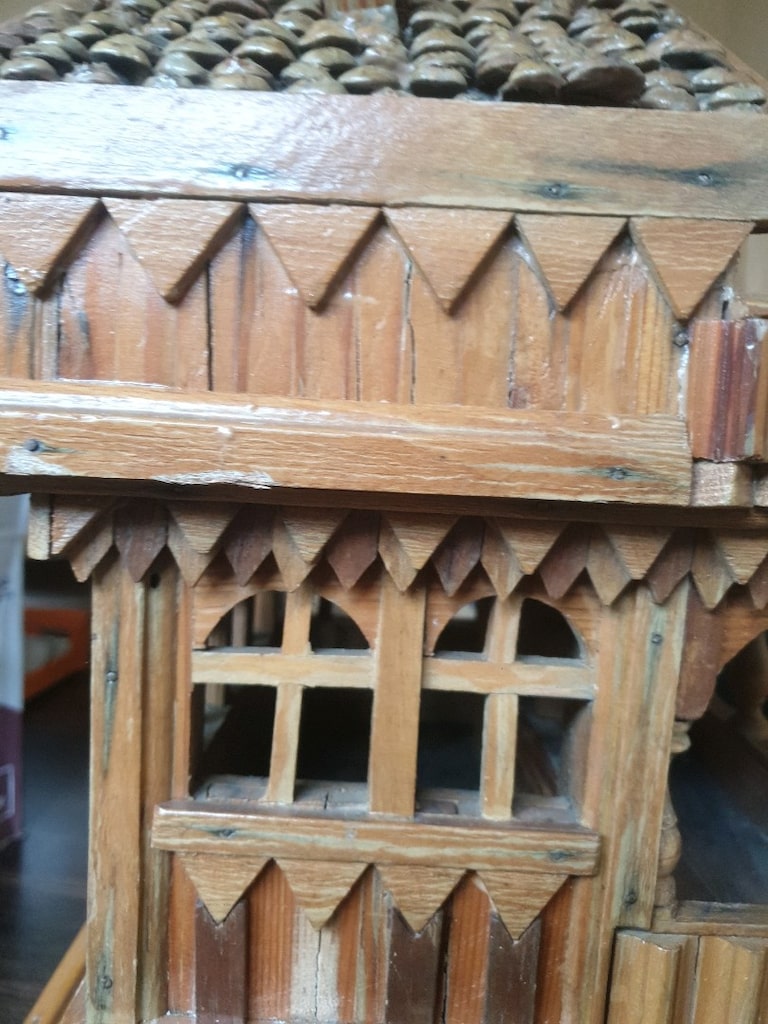 Ahşap El Yapımı Nostaljik Maket Ev / Dekoratif - 4