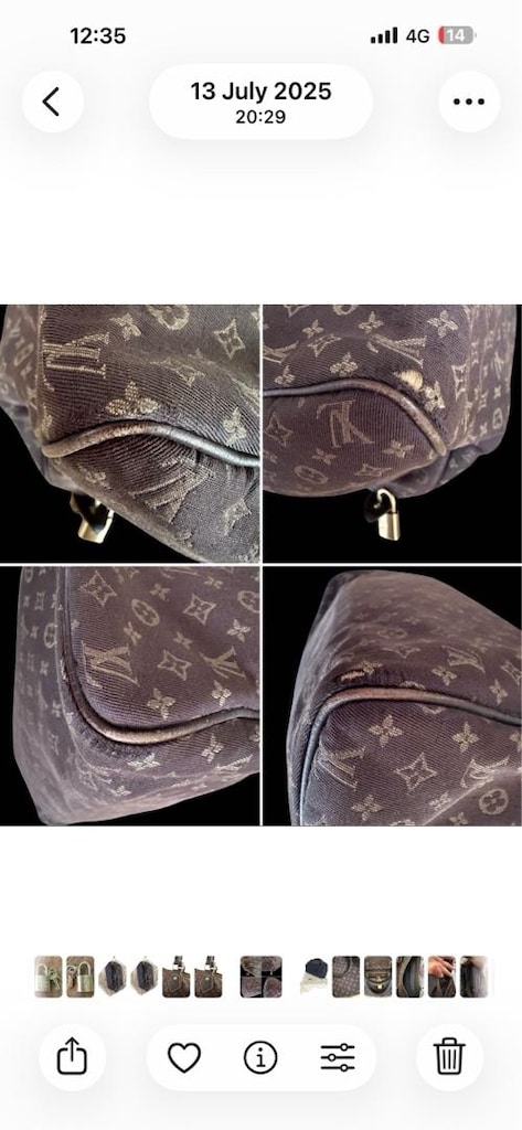 Louis Vuitton mini lin Speedy 30. - 11