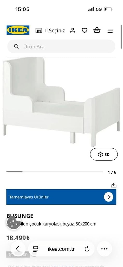 iKEA çocuk karyolası büyüyen yatak - 3