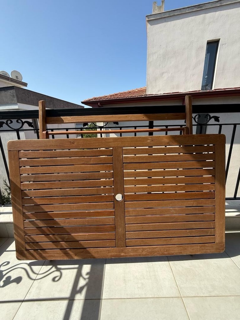 Akasya Ahşap Bahçe/Balkon Masa Takımı 4 Sandalyeli - 3