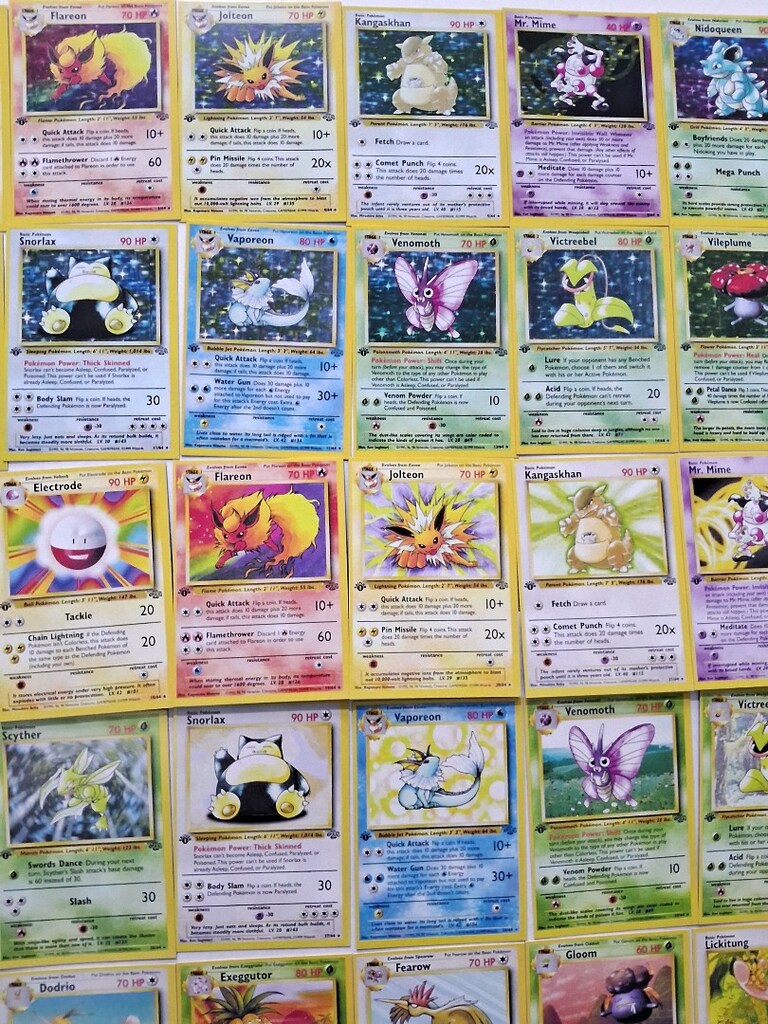 İngilizce Pokemon Jungle Set Destesi 64 Pokemon Kartı - 6