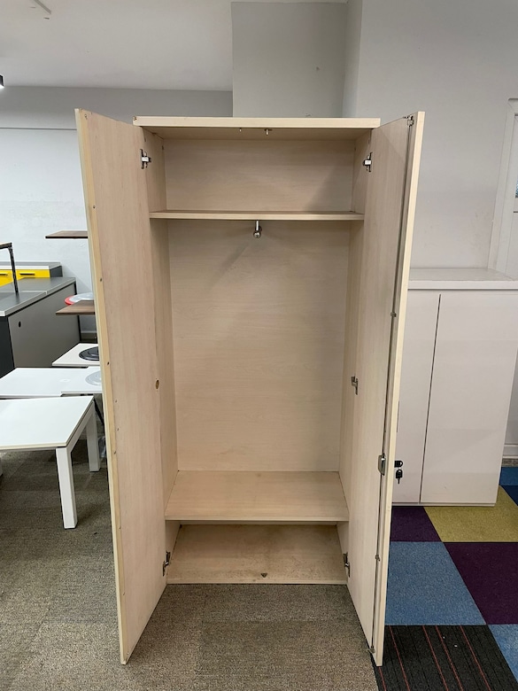 KLAS OFİS ÜSKÜDAR 80x40x190 AKÇAAĞAÇ RENK VESTİYER DOLABI - 3
