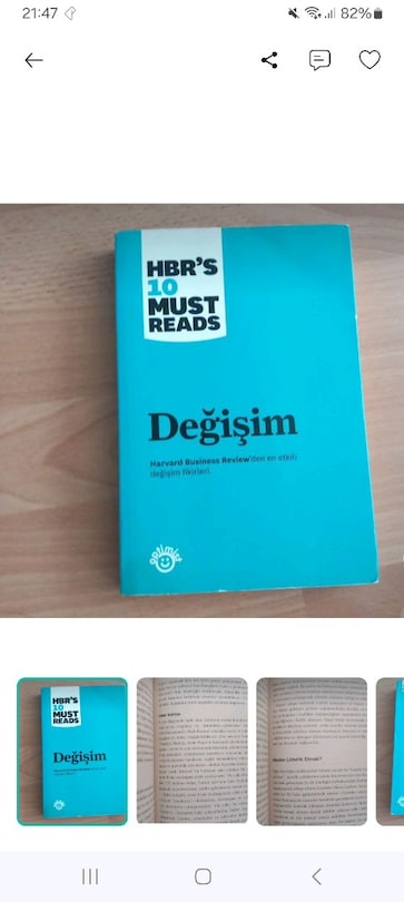 (HBR) 10 Must Reads 3'lü Set Girişimcilik Yönetim ve Psikoloji Degişim - 4
