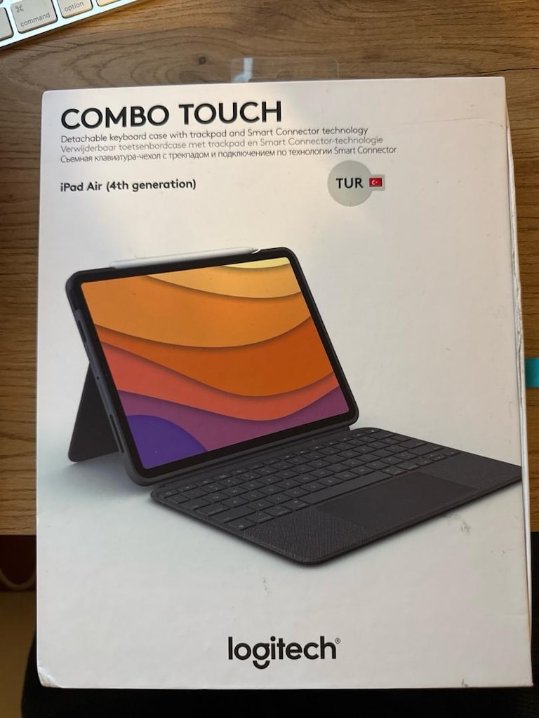 Logitech Combo Touch iPad Air 11 inç uyum Kılıf Klavye -Sıfır Ayarında