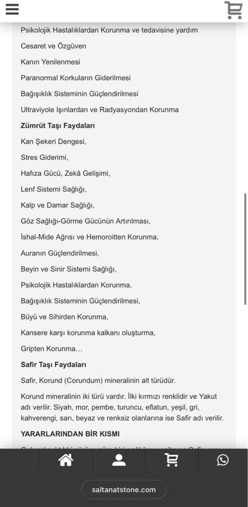 Yakut Zümrüt Safir Doğaltaş Kolye - 11