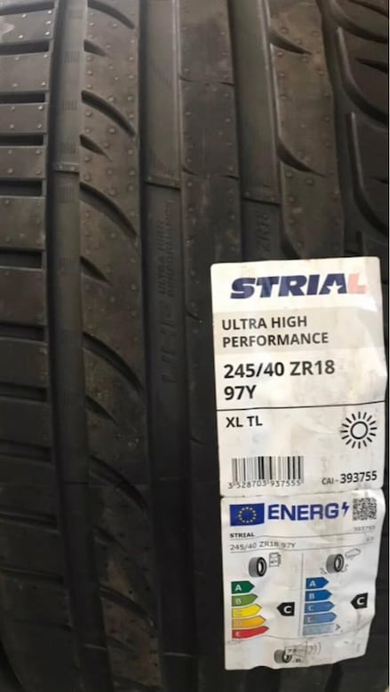245/40r 18 Ebat Sıfır Yaz Lastiği. Avrupa - 2