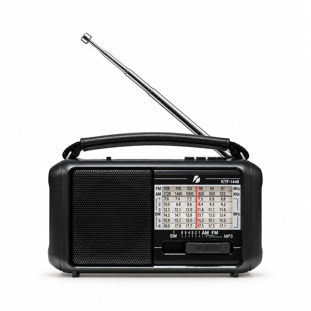 KTF-1448 Şarjlı Bluetooth Dünya Radyosu 8 Bant 10 LED Fenerli Radyo - 14