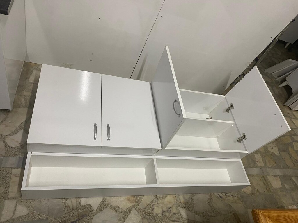 160 cm mutfak üst dolabı beyaz - 5