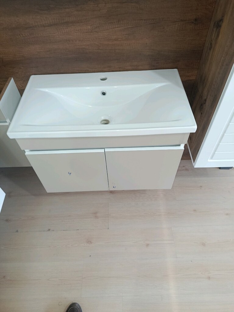 ALT UST KAŞMIR MDF BANYO DOLABI &BALON KAPAK BOY DOLABI - 5