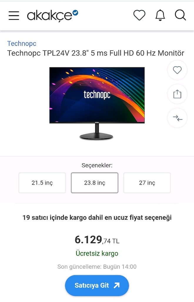 technopc 75hz kurumsal monitör - 6