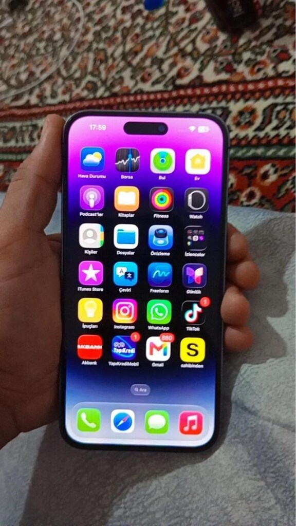 APLLE 14 PRO MAX 256 GB ÇİFT FİZİKİ KUTUSU VAR PİL 84 YD ŞU AN KAPALI - 2