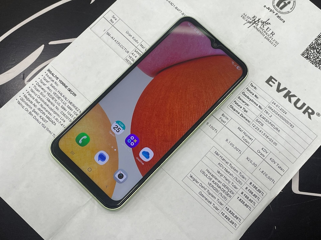 SAMSUNG GALAXY A14 YEŞİL FATURALI 4/128GB DEĞİŞENSİZ TERTEMİZ - 2