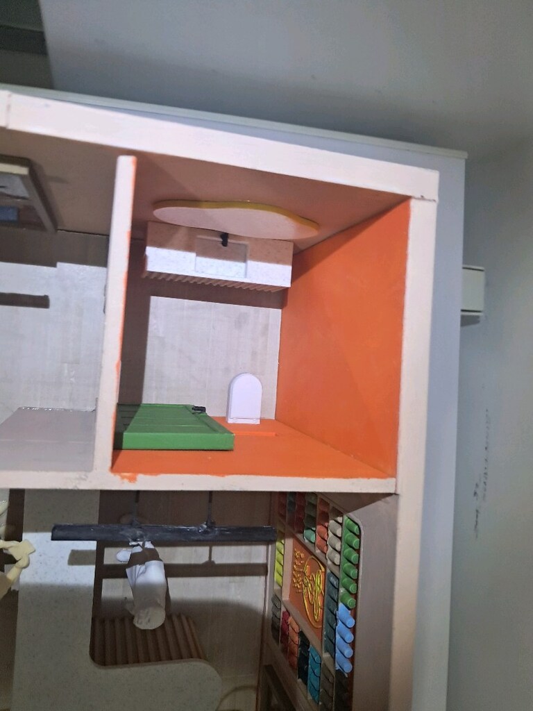 Meksika Konseptli Kafe Mimari Maketi (1/20) Profesyonel El Yapımı - 12