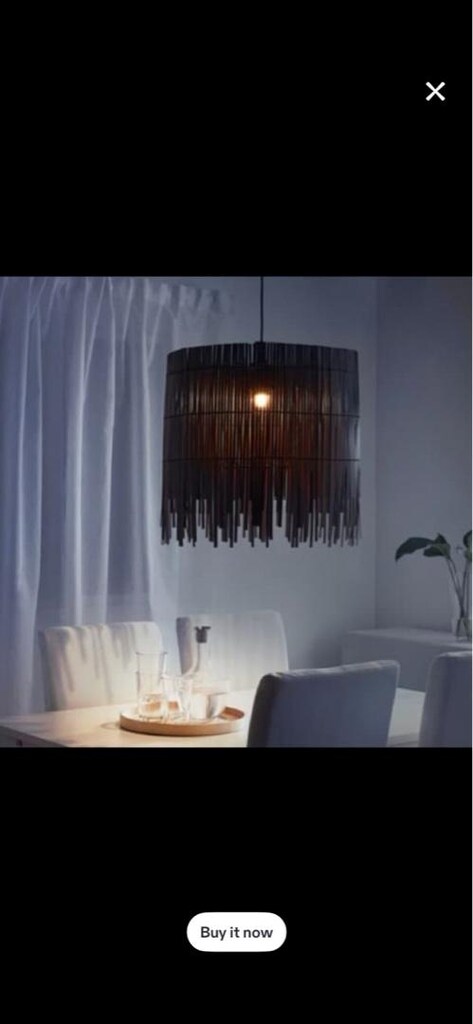 ikea rotvik bambu avize - 3