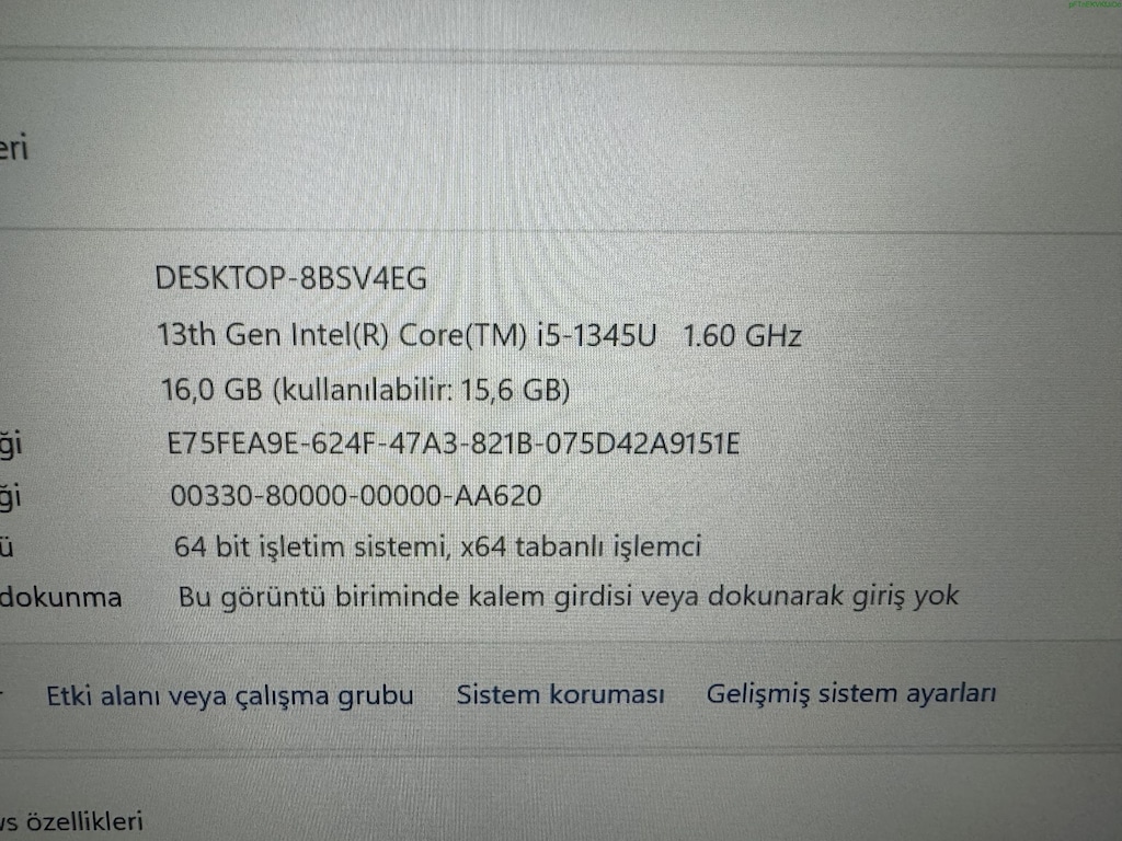 HP İ5 13. NESİL 16 GB RAM 256 M2SSD - 5