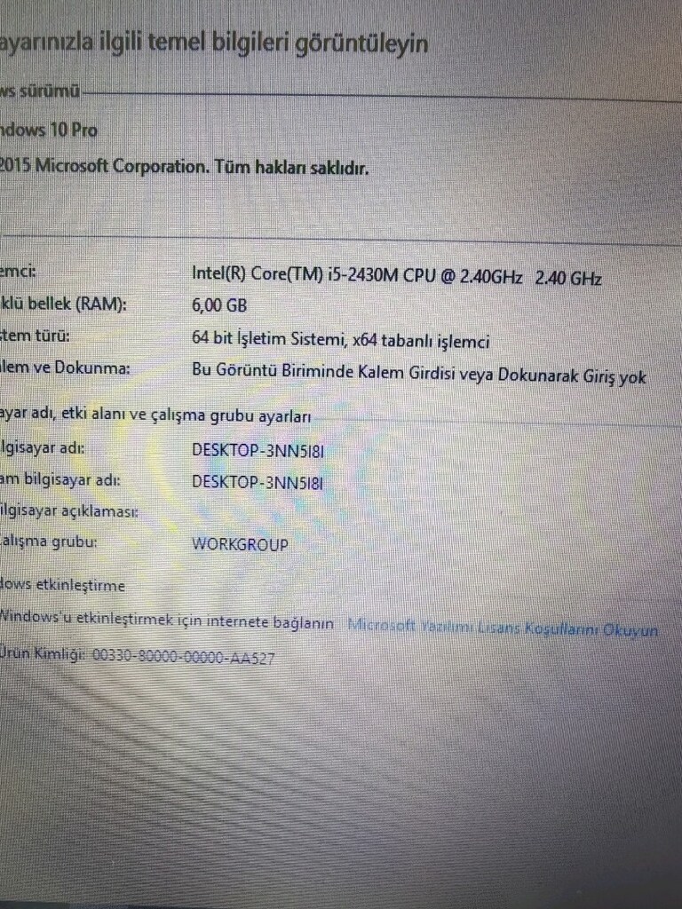 Samsung Laptop i5 işlemci temiz dizüstü bilgisayar - 7