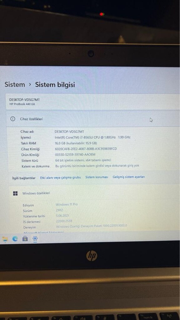 HP ProBook Dizüstü Bilgisayar - 2