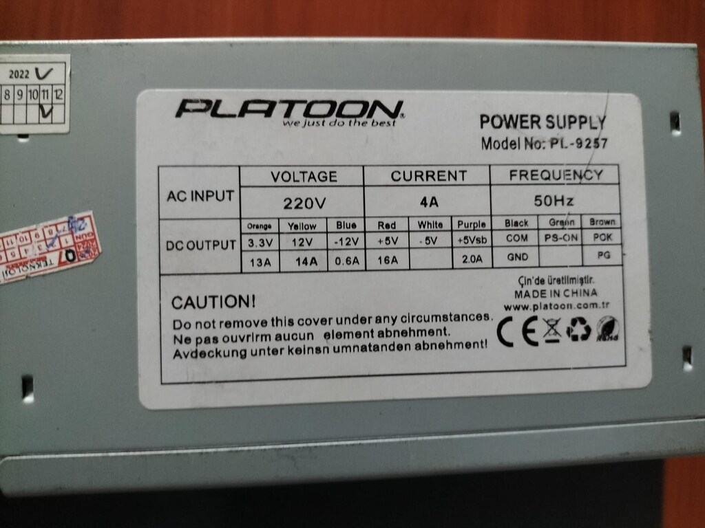 platoon psu güç kaynağı 300w - 2