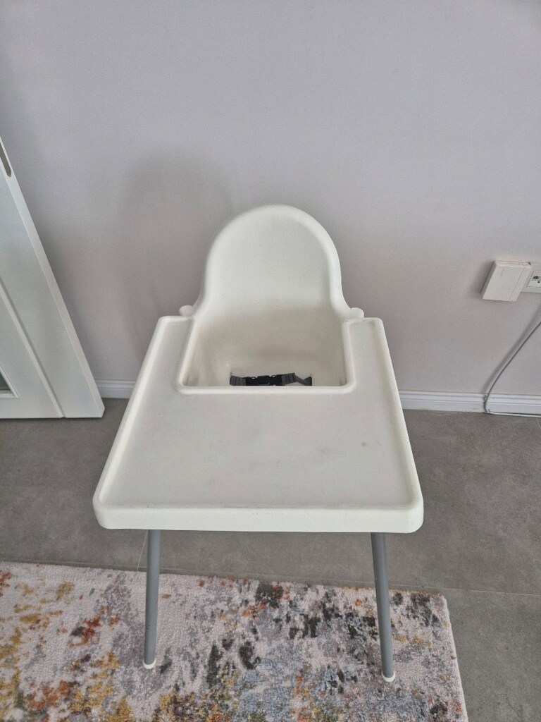 ikeaAntilop Beyaz Tepsili Kemerli Mama Sandalyesi 0 - 4 Yaş İçin Porta - 4