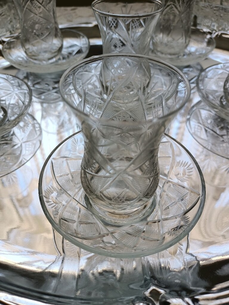 kristal çay bardağı - 3