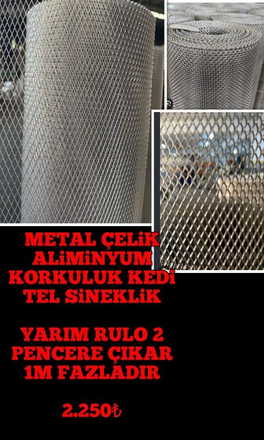 METAL ÇELİK KORUYUCU CELİK TEL SİNEKLİK 2 PENCERE ÇIKAR 3