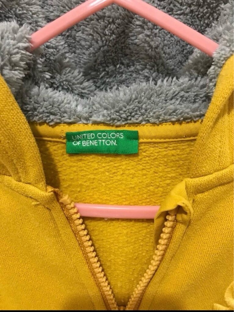 benetton orijinal sarı hırka - 2