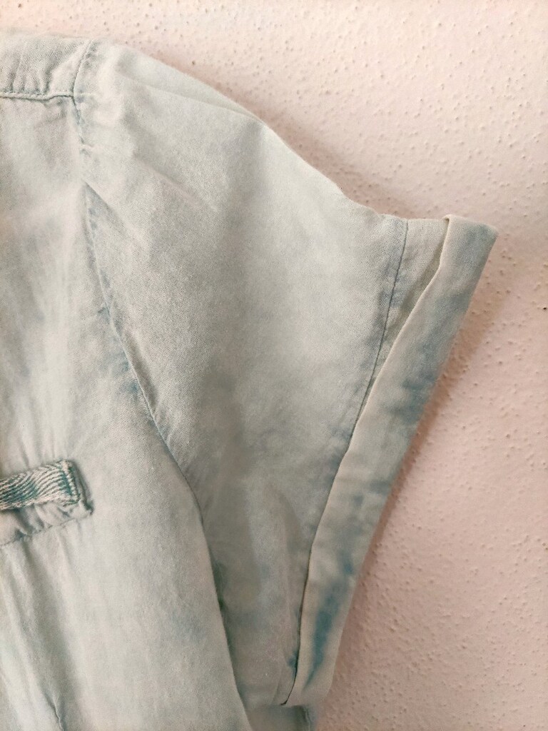 LEKE Jean bayan vual kumaş denim tunik - 5