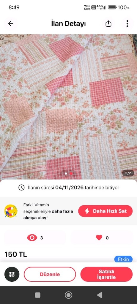çift kişilik pike çift taraflı kullanılabilir battaniye çarşaf nevresi - 2