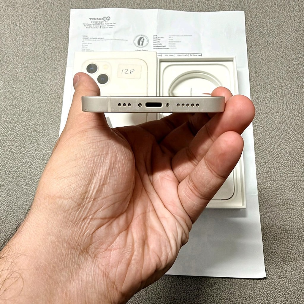 iPhone 13 128 GB Beyaz Türkiye Cihazı Kutulu Faturalı - 11