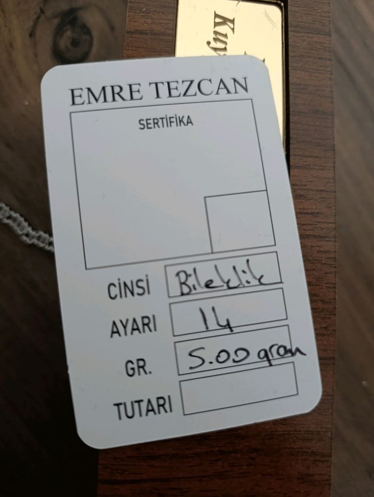 favori marka 14 ayar düğüm balık sırtı bileklik - 4