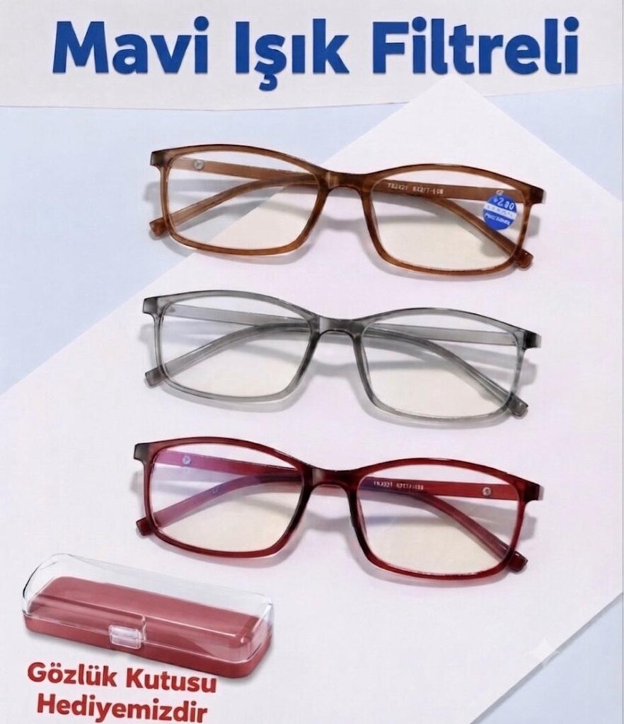 +4.5 Numara Esnek Hafif Unisex Okuma Gözlüğü - 9