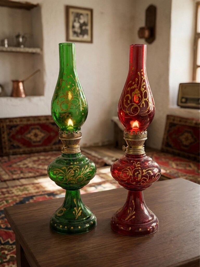 İran İşi (Acem Tarzı) Dekor Gaz Lambası - 3