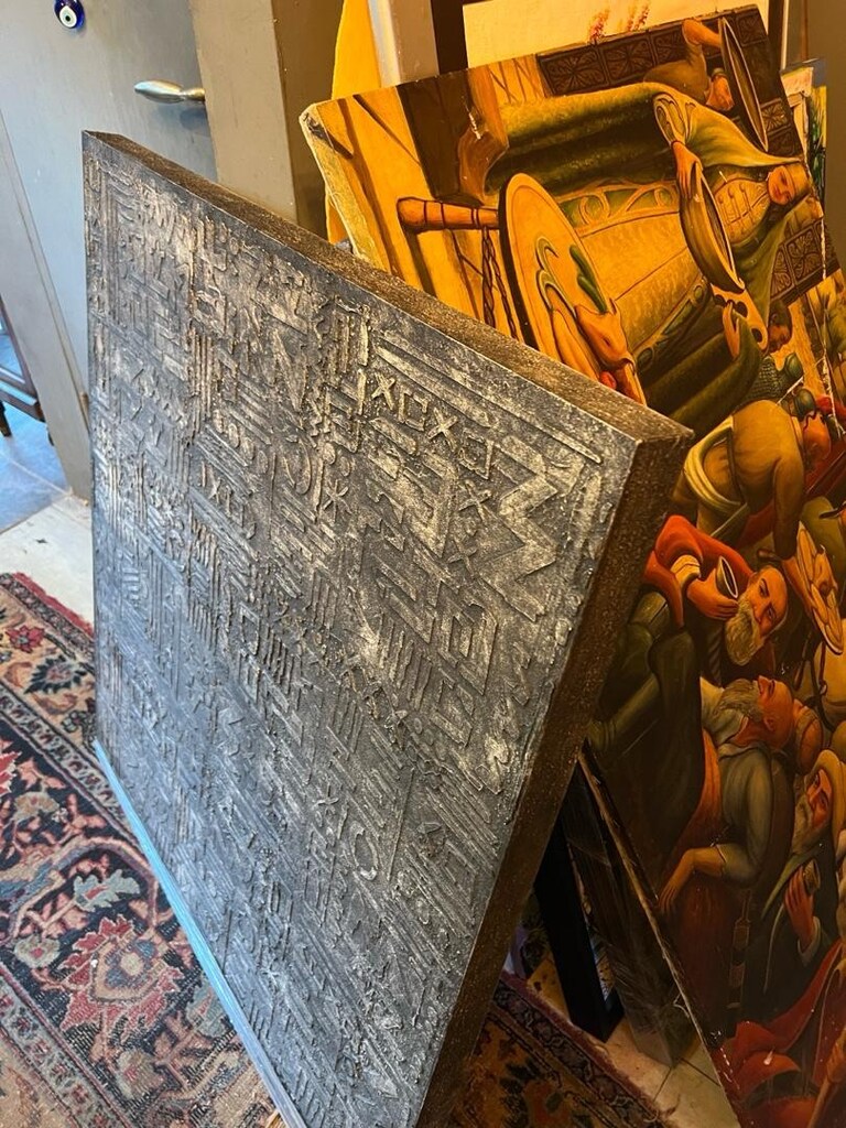antika görünüm tablo özel eskitme teknik 80x100 - 4