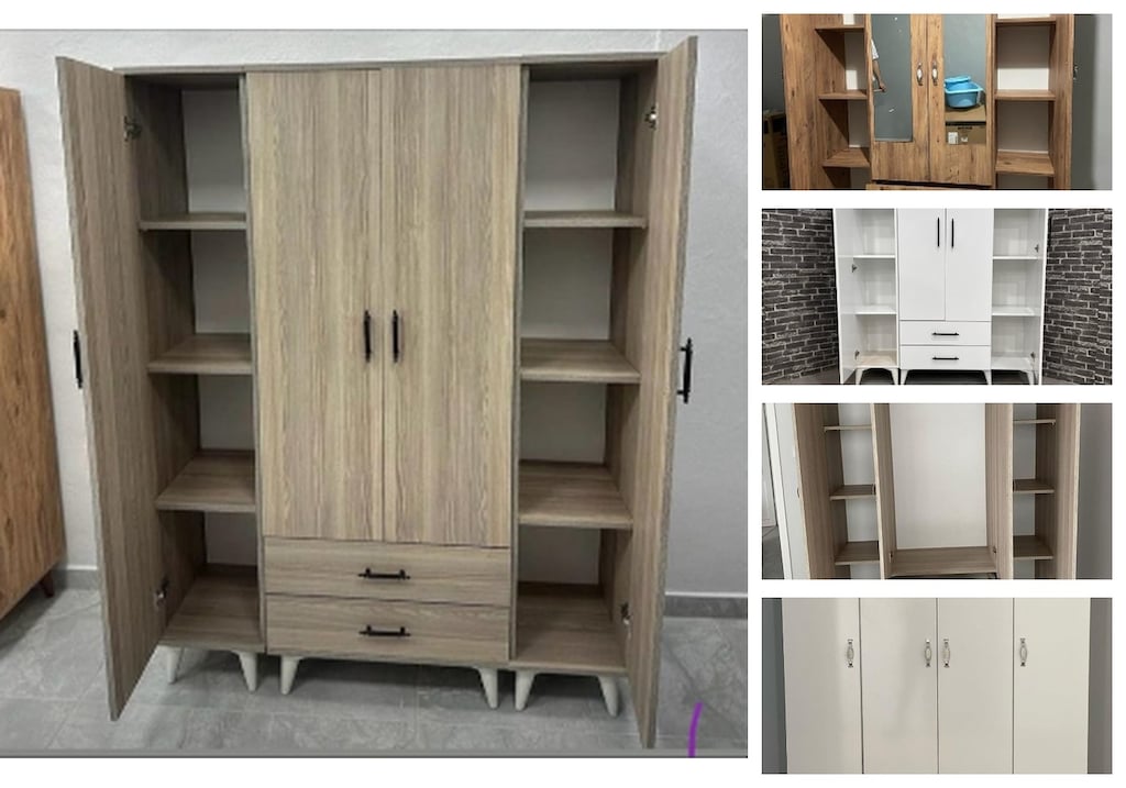4 kapaklı elbise dolabı phdjsbmfnq - 3