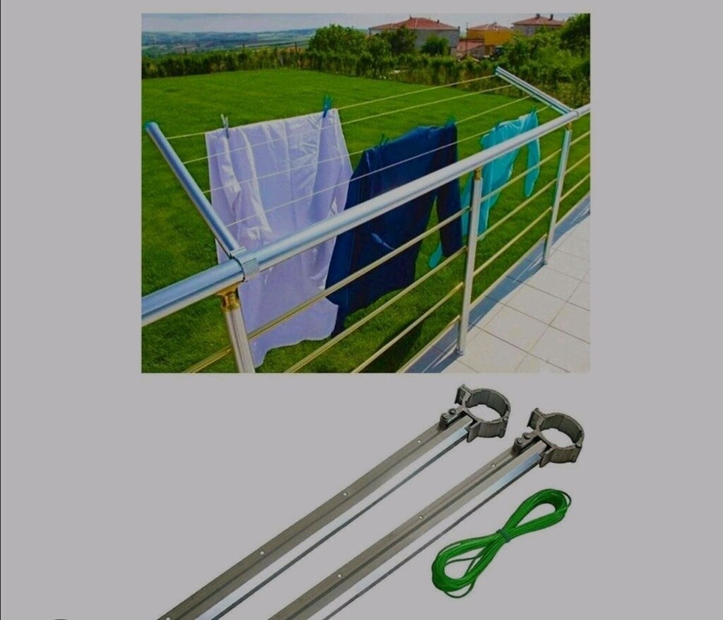 çamaşır askısı balkon küpeşte - 3