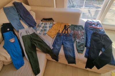 4-5 yaş erkek çocuk çok rahat ve şık pantalon/şort seti
