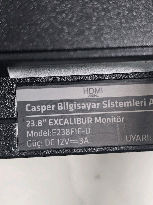 Casper Excalibur 23.8" Full HD 200Hz 1ms Gaming Monitör - 3
