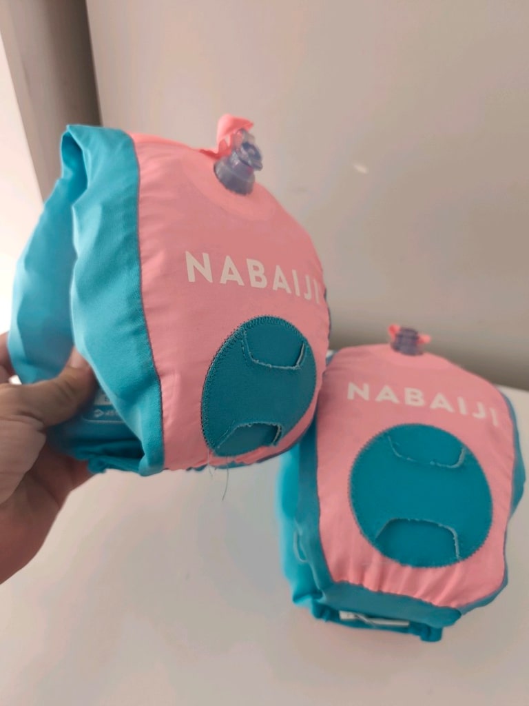 Nabaiji Çocuk Yüzme Kolluk Kemer Panda Baskılı Pembe 15-30 Kg - 5