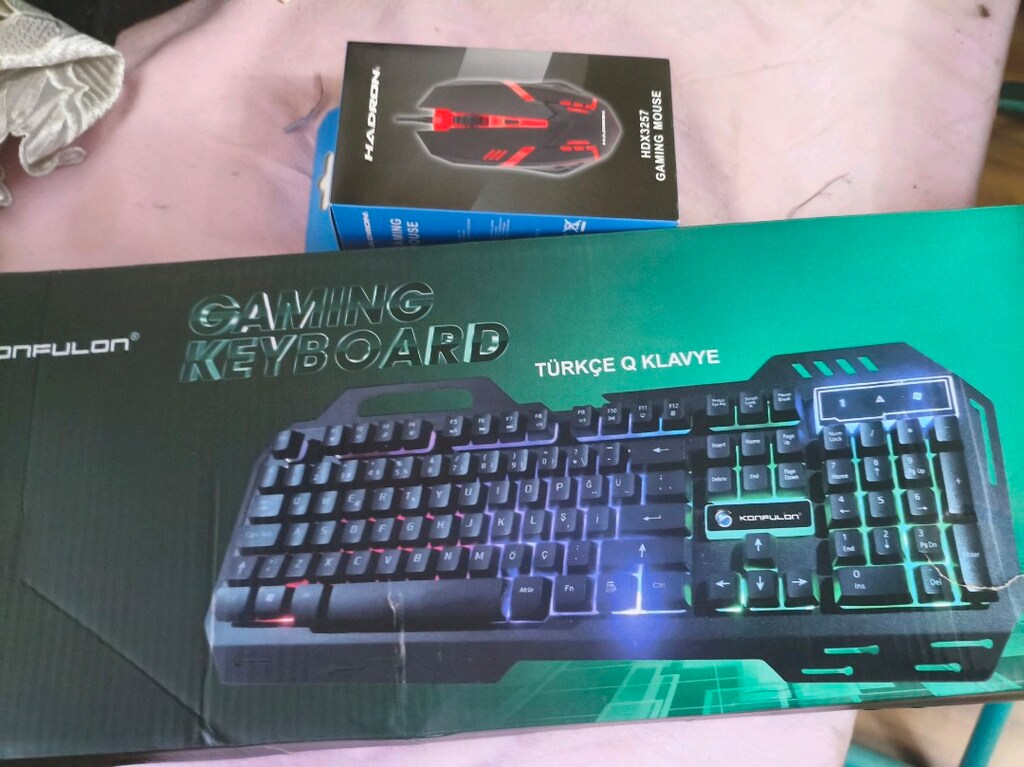 Klavye mause set RGB sıfır ürün Türkçe gaming Q klavye - 8