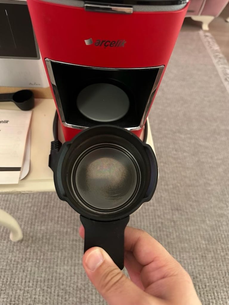 ARÇELİK K3300 TÜRK KAHVESİ MAKİNESİ TELVE KIRMIZI KUTULU ÇOK TEMİZ - 3