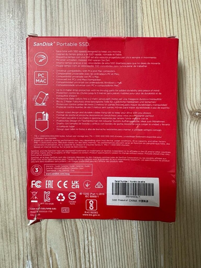 Sandisk Extreme Pro Taşınabilir SSD 1 TB Sağlık 100 sorunsuz seriden - 5