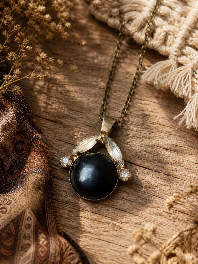 antik vintage kolye - 9