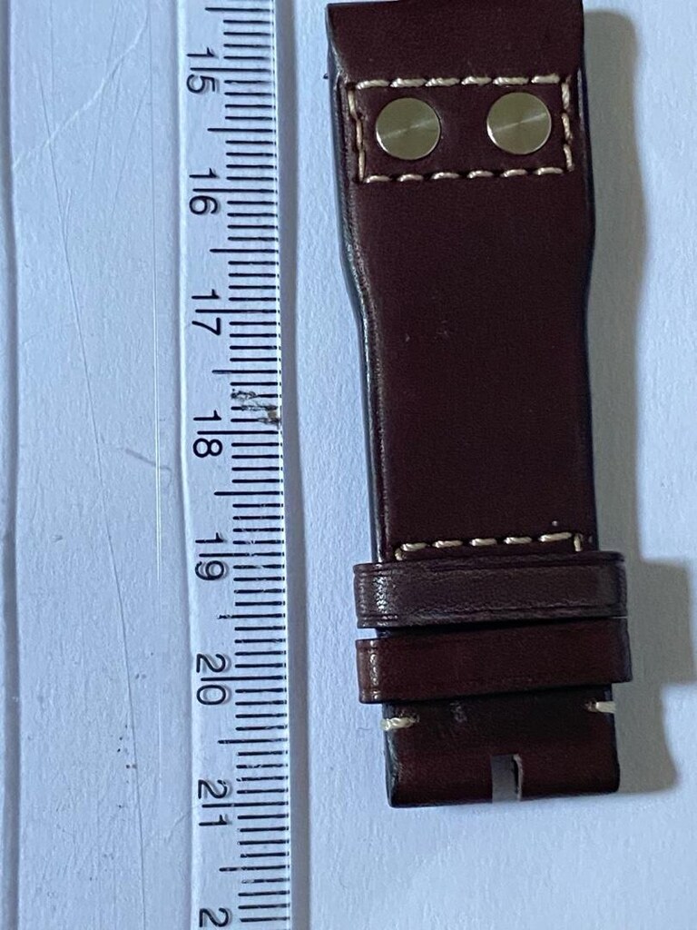 IWC kahverengi deri kordon kolay tak çıkar 21 mm - 12