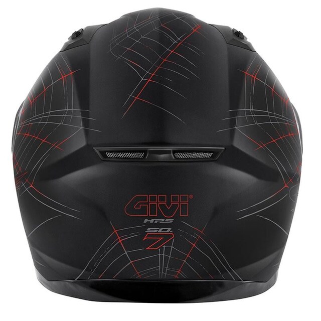 İNDİRİM!!! GIVI 50.7 PHOBIA MAT SİYAH-KIRMIZI KASK