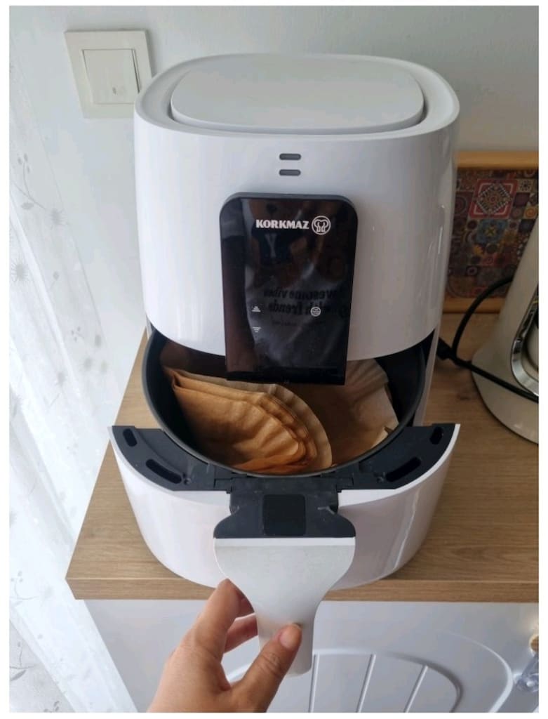 korkmaz beyaz airfryer - 2