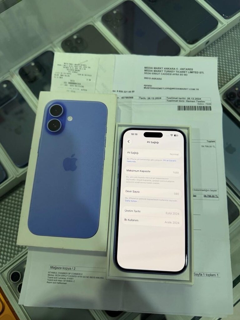 IPHONE 16 HATASIZ KUTULU FATURALI GARANTİLİ 3-6-9TAKSİT - 5