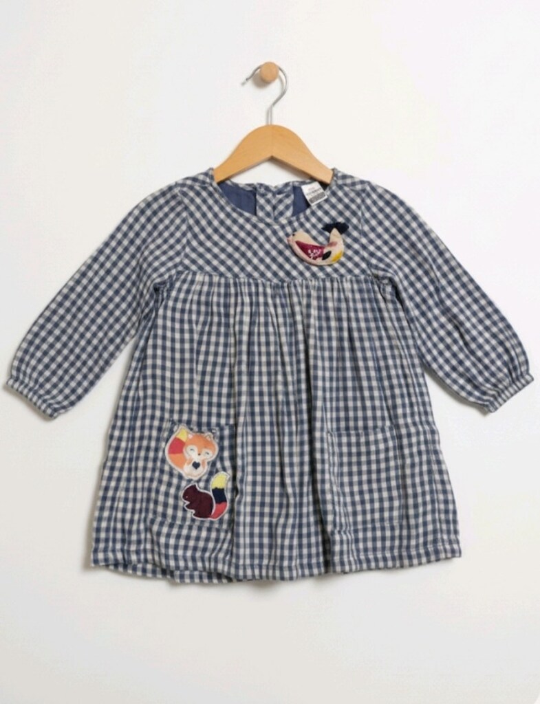 LCW BABY Ekose pamuk elbise 1 yaş ZARA MANGO - 3