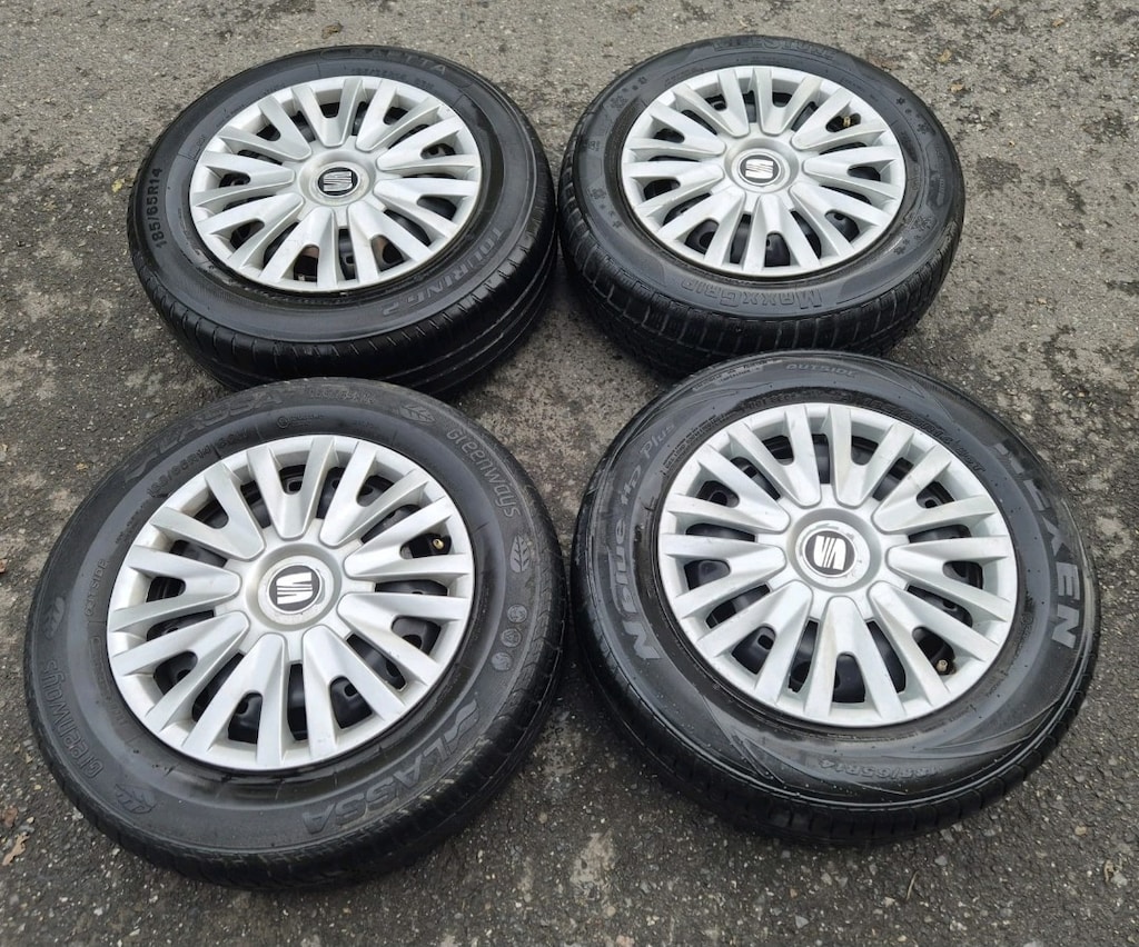 185 65 14 ORJİNAL SEAT TENEKE JANT LASTİK TAKIMI SEAT POLO GOLF EGEA - 4